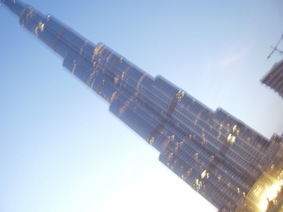 Burj Dubai i kvällsljus