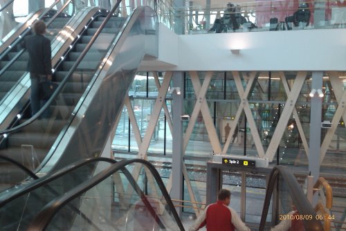 Rulltrappa på Umeå östra