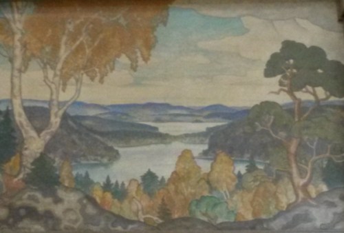 Vedasjön, målning på centralstationen i Stockholm